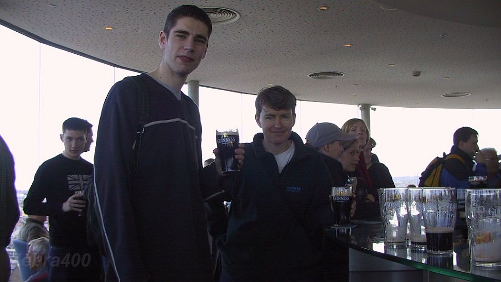 07-Trent & Heidi sample a free pint at St James Gate.JPG